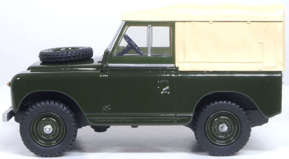 Oxford Diecast Land Rover Series II SWB Canvas Bronze Green 1:43