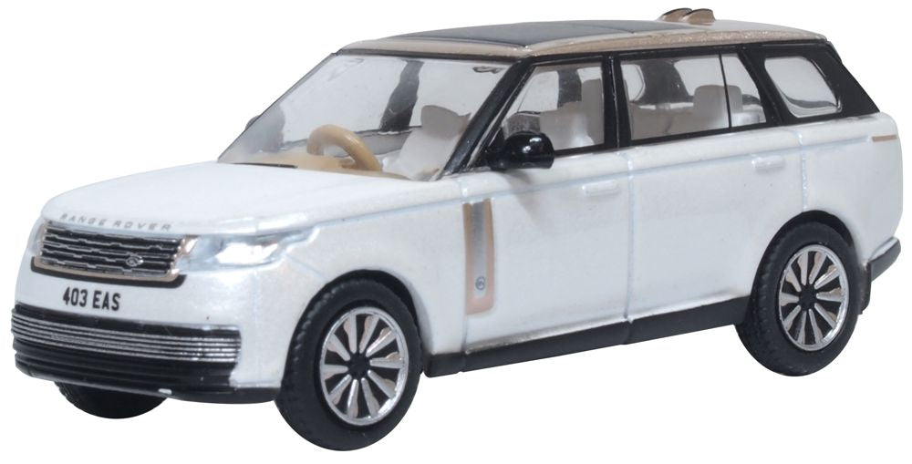 Oxford Diecast Range Rover L460 LWB SV Ice White & Corinthian Bronze