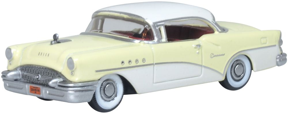 Oxford Diecast 1955 Buick Century Condor Yellow / Dover White