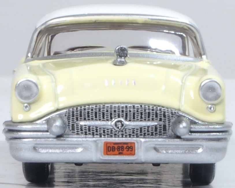 Oxford Diecast 1955 Buick Century Condor Yellow / Dover White