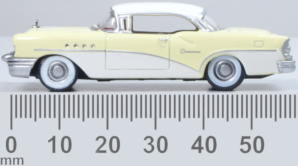 Oxford Diecast 1955 Buick Century Condor Yellow / Dover White