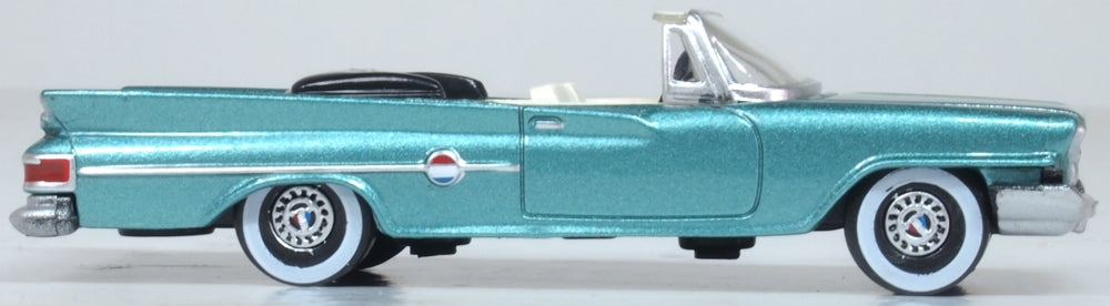 Oxford Diecast 1961 Chrysler 300 Convertible (open) Tahitian Turquoise