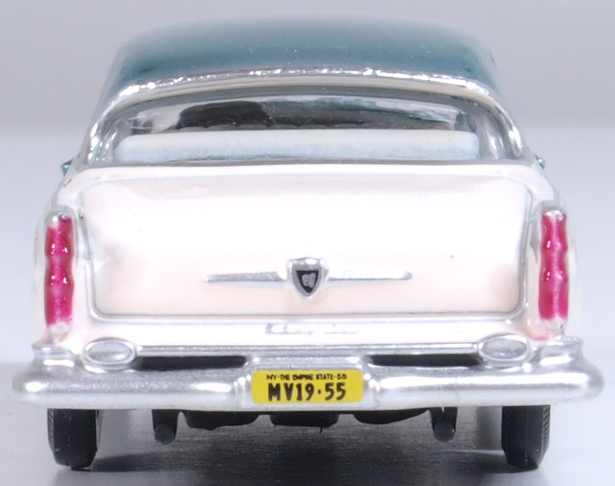 Oxford Diecast  Chrysler New Yorker Deluxe Coupe St. Regis 1955 Jade Green/Platinum 1:87