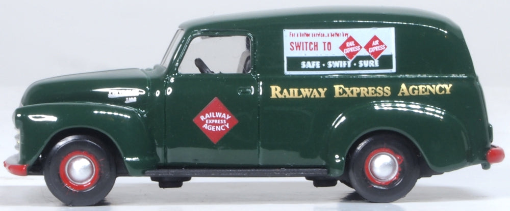 Oxford Diecast 1950 Chevrolet Panel Van Railway Express Agency