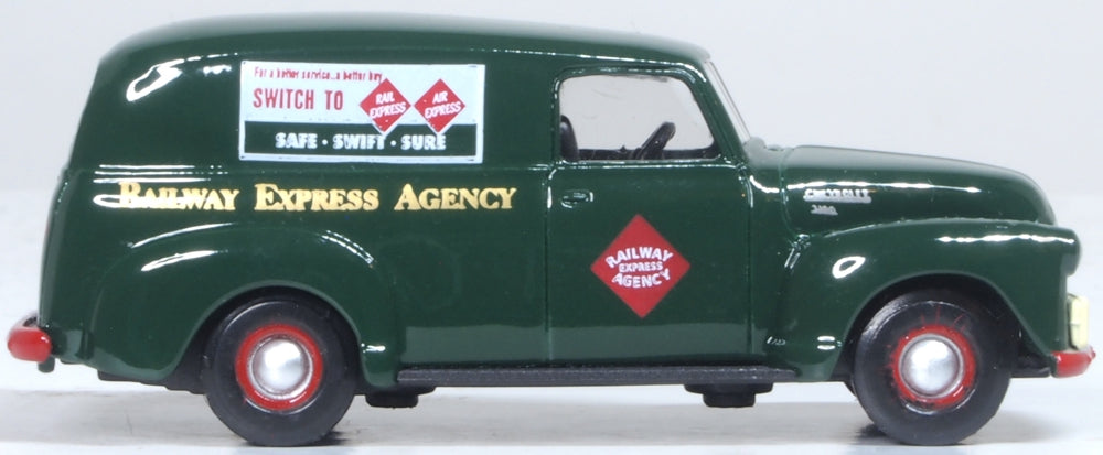 Oxford Diecast 1950 Chevrolet Panel Van Railway Express Agency