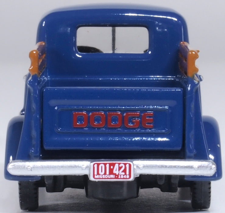 Oxford Diecast  Dodge B1B Pick Up 1948 Waterway Blue 1:87