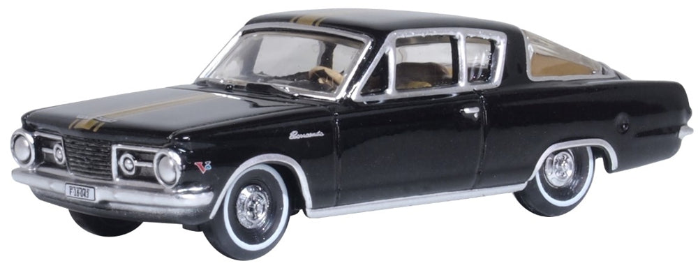 Oxford Diecast Plymouth Barracuda 1965 Black/Gold 1:87