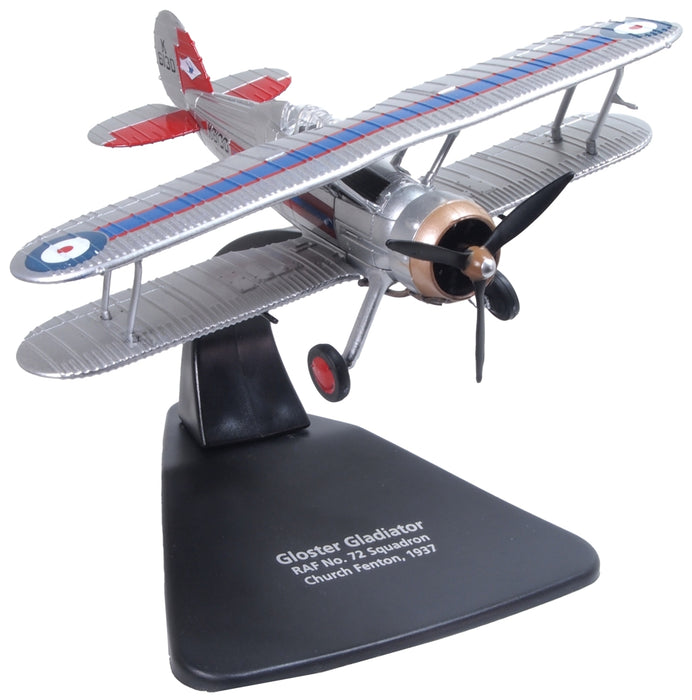 Oxford Diecast Raf No.72 Sqn.,church Fenton 1937 Gloster Gladiator