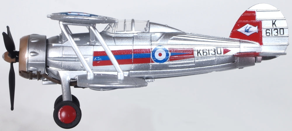 Oxford Diecast Raf No.72 Sqn.,church Fenton 1937 Gloster Gladiator