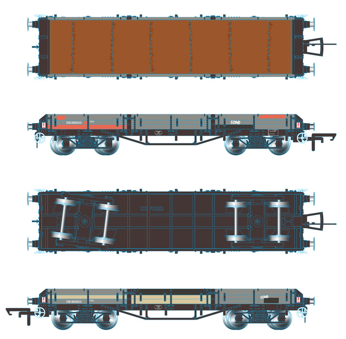 Oxford Rail Pilchard Wagon - BR Condemned DB990053 1:76