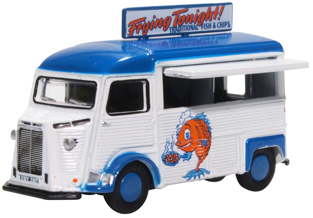 OXFORD DIECAST 1:76 Scale Citroen H Catering Van Fish & Chips — Oxford