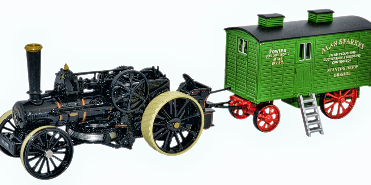 Oxford Diecast Fowler BB1 Plough Engine No15222 Bristol Rover + Living 1:76  Scale GDSF2017