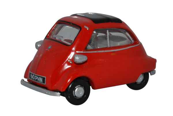 BMW Isetta Signal Red by Oxford Diecast 1 76 Scale