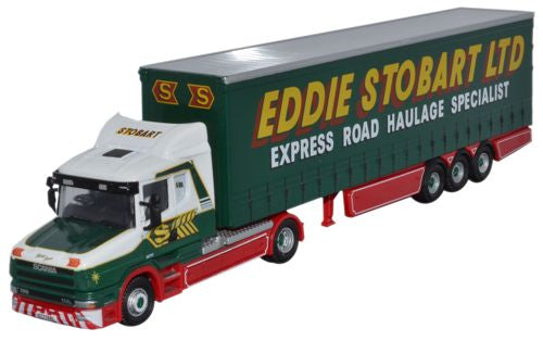 Oxford Diecast Eddie Stobart Scania T Cab Curtainside - 1:76 Scale