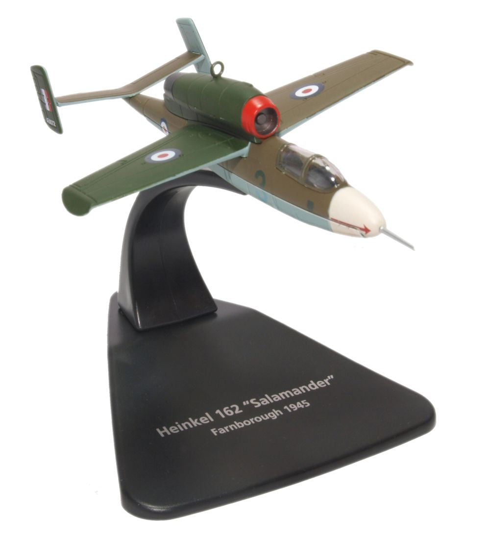 Heinkel HE162 RAF 1:72 Scale Model Aircraft Oxford Diecast