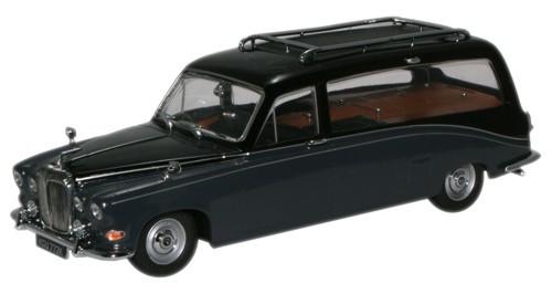 Oxford Diecast Daimler Hearse Black/Carlton Grey - 1:43 Scale